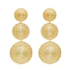 Fashion design Wire Wrapped Women Drop & Dangle saudi gold earrings design