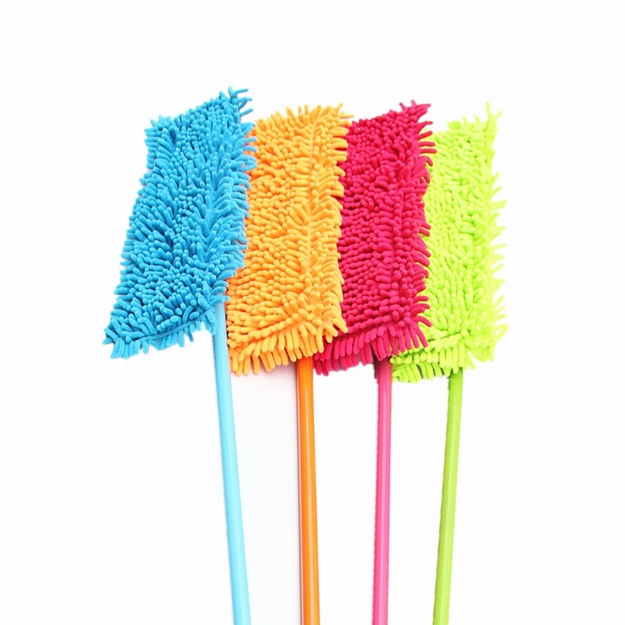 Microfiber Chenille Folding Flat Mop,Adjustable Ceiling Cleaning Flat