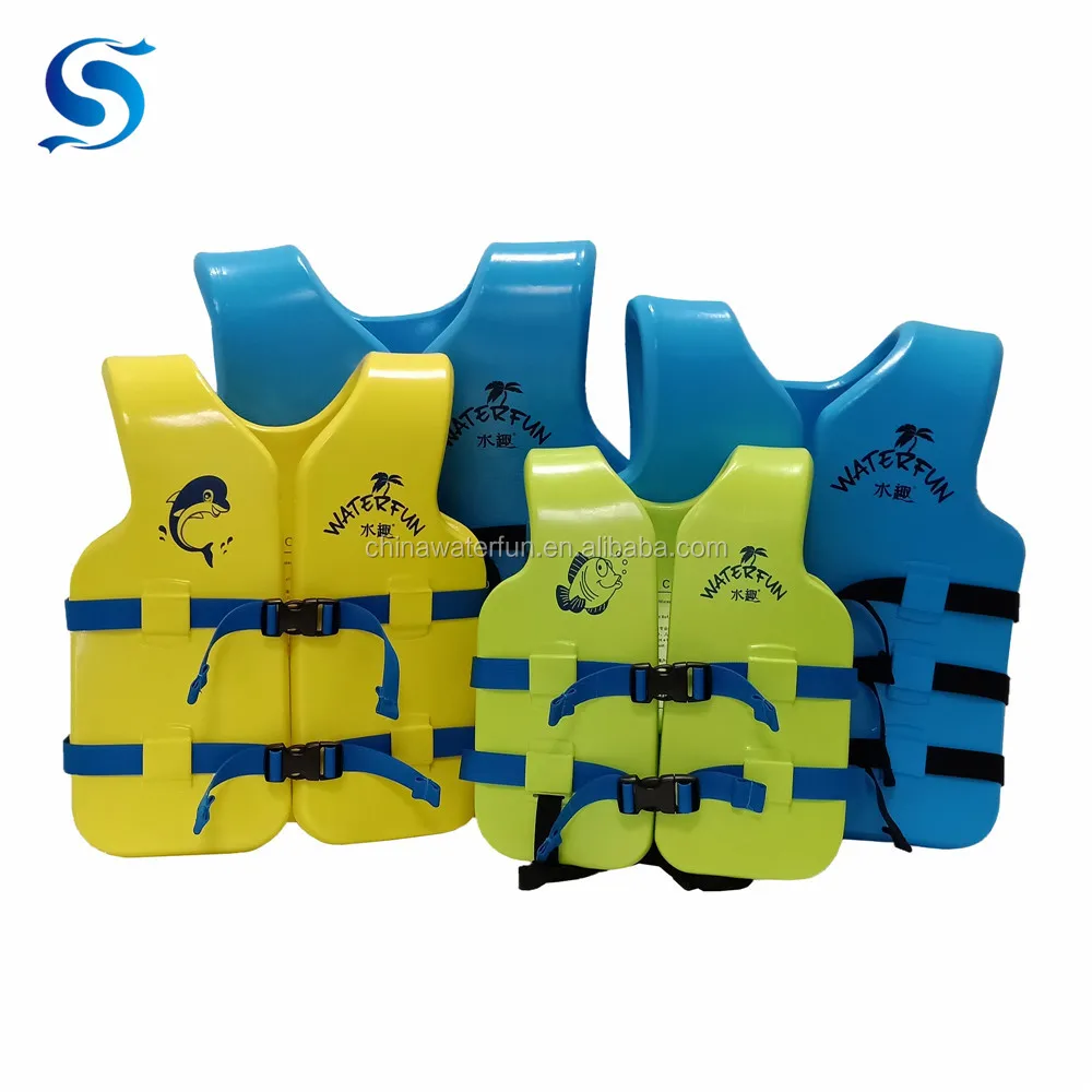 Waterfun Vinyl Coated Nbr Pvc Closed-cell Foam Soft Flotation Life Vest 