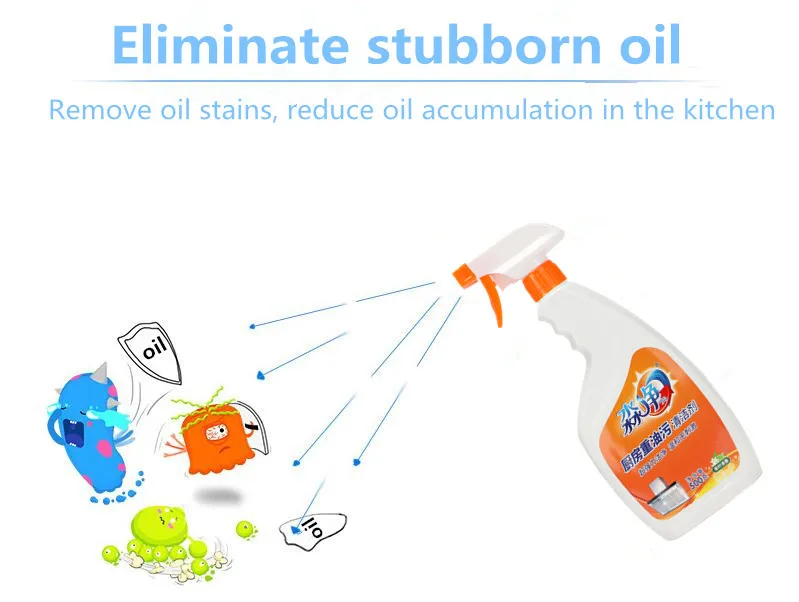 Kitchen Clean Detergent Cheap Price Oil Stain Remover Spray Washing