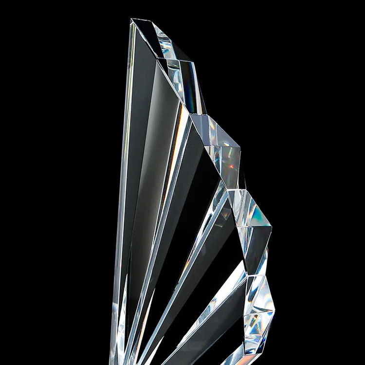 New custom K9 Eagle Shape customized Blank Crystal Award supplier