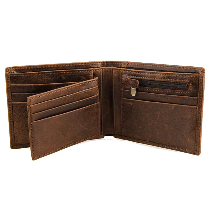 Новый дизайн из натуральной яловой кожи для мужчин кошелек с RFID Блокировка