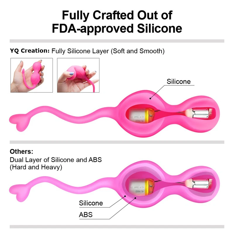 Remote controlled vagina tightening koro smart exercise kegel ball