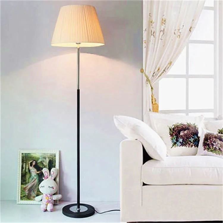 Contemporary Manufacturer Pleated Cone Shape Lampshade Floor Lamp Buy