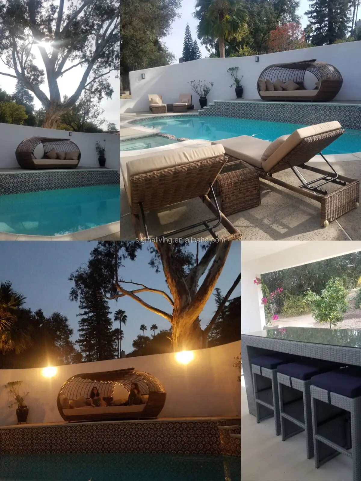 Hot Selling Balcony Modern Outdoor Garden Backyard Sets Hotel Aluminum sofa Sectional Furniture Set