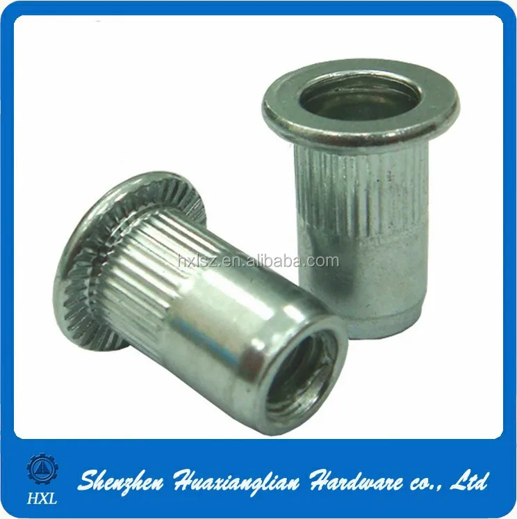 steel flat head rivet nut