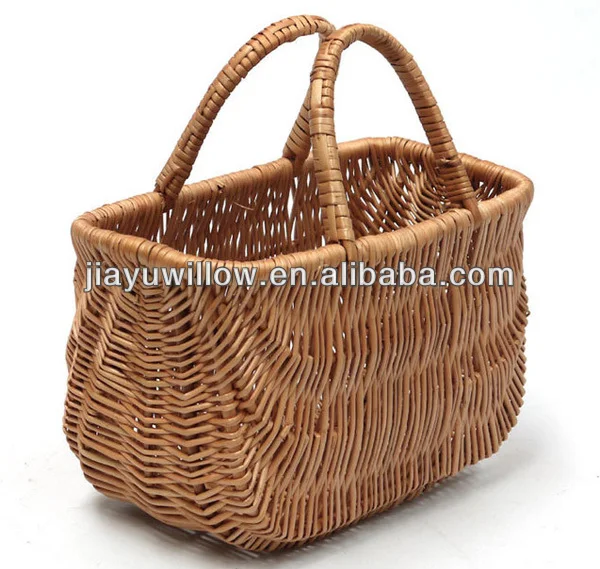Wholesale Wicker Log / Shopping Trolley,Wicker Shopping Storage Basket With Wheels Buy