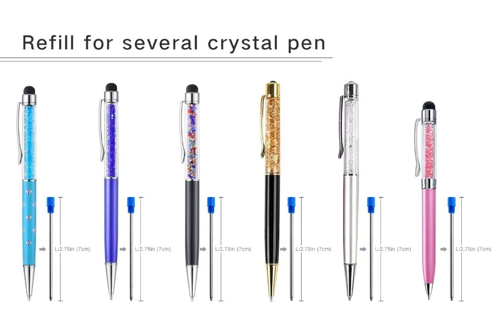 Ballpen Medium Point Blue Ink Refill Replaceable Ballpoint Pen Refills
