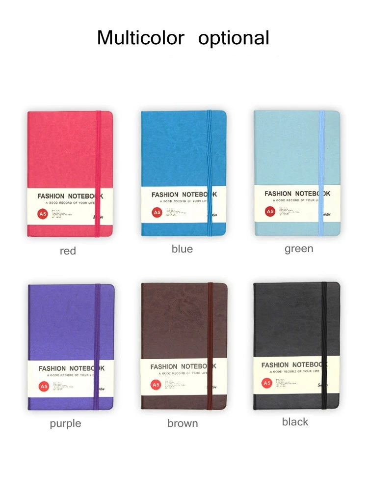 Soft Cover Diary With Elastic Band And Bookmark Pu A5 Leather Bound ...