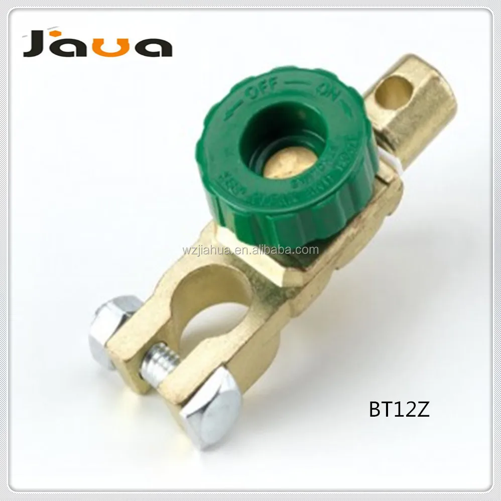 Universal Battery Isolator Cutoff Switch Terminal Brass,Zinc 12v/24v Cn;zhe Yellow Bt05 Bt12z