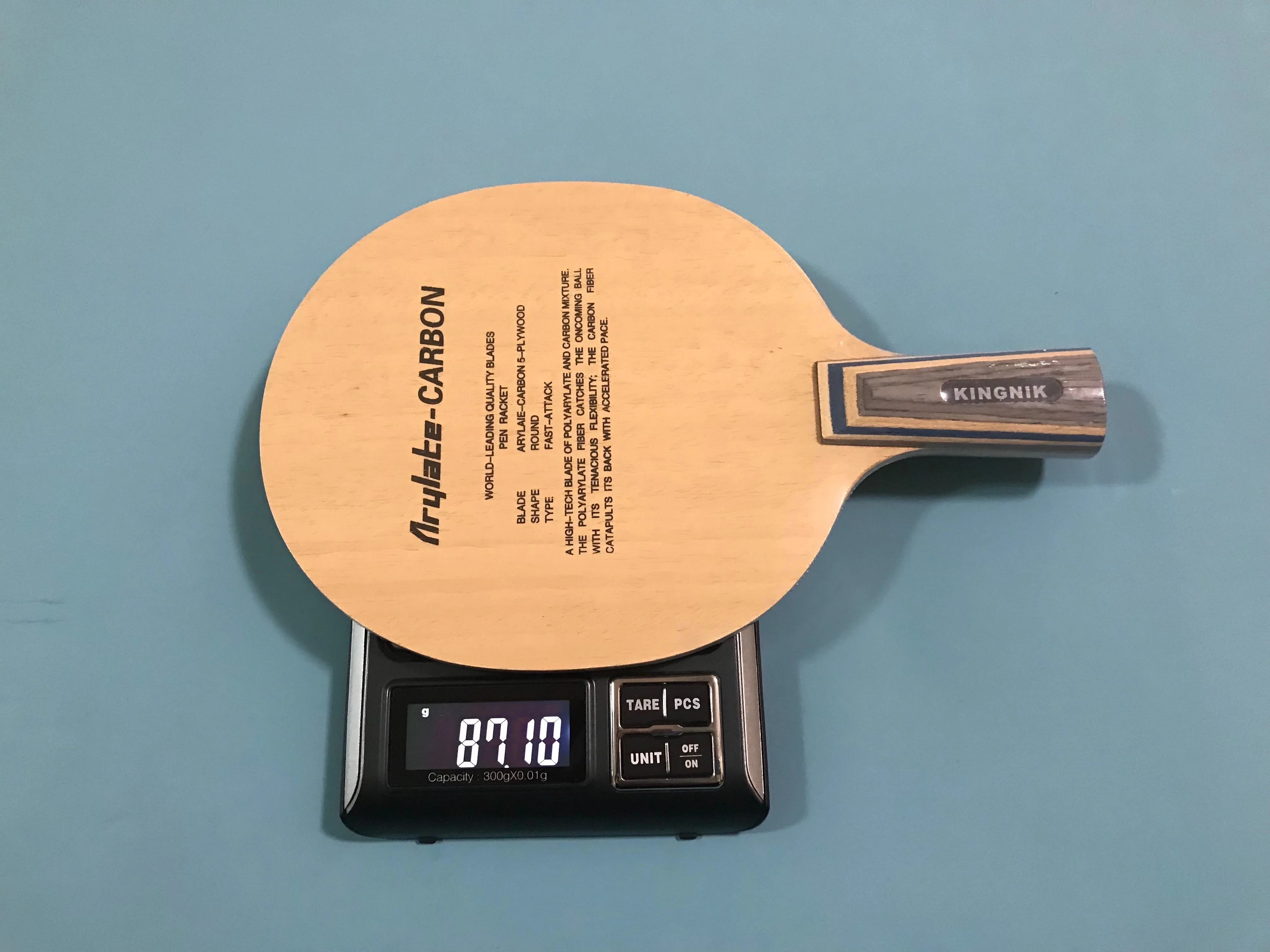 Kingnik Htf Table Tennis Blade 5ply Wood+2ply Carbon (testing Version