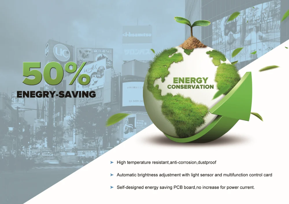 8 p8 p10 40w energy save low power consumption led display