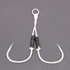 Jig Assist hooks 1/0 2/0 3/0 4/0 5/0 Fishing hook With Antirust Coating Stainless Steel Solid Ring Sjigging assist hooks