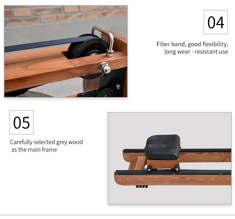 High Quality Commercial Adjustable Resistance Water Rowing Machine