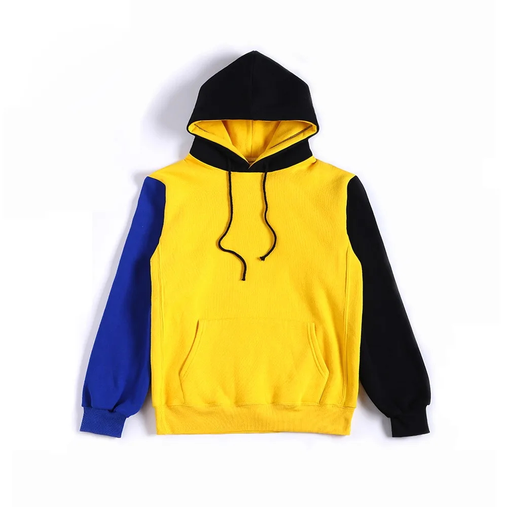 2019 New Design Hoodie Sweatshirt Mens Custom Color Block Hoodie ...