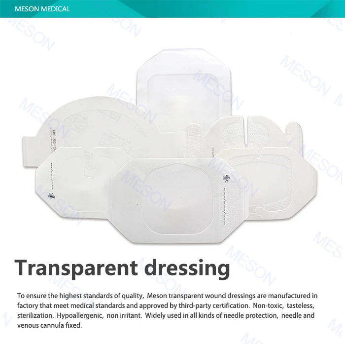 Medical disposable transparent iv dressing