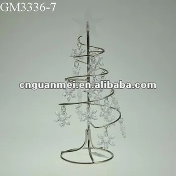 metal spiral christmas tree with small plastic snowflakes farmhouse decor - Small Metal Christmas Tree metal spiral christmas tree with small plastic snowflakes farmhouse decor - Small Metal Christmas Tree