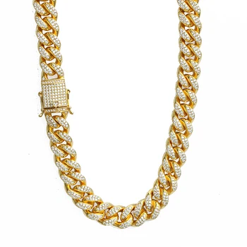 Iced Out New Gold Neck Men Chain 