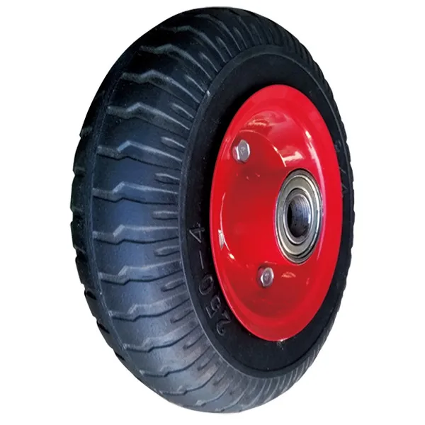 2.50-4 solid rubber wheels have strong hole
