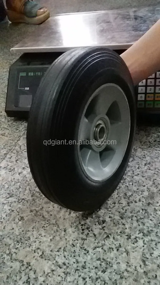 8"X2" solid rubber wheels for wagon cart / trolley