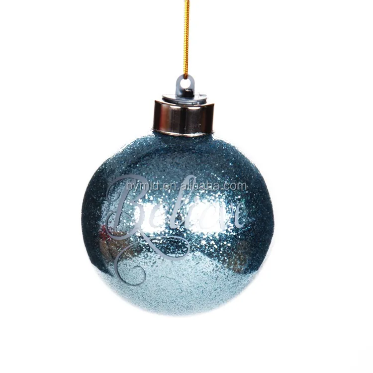 Christmas Glass Balls With Led Light Decorative Ornament Buy