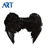 Party Costume Swan Angel Black Feather Wing Halloween Goth High Quality