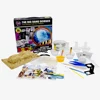 Science experiment mulling thing over toys of Detective Training Camp