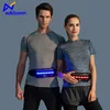 Neoprene water resistant cycling LED sports waist belt gym bag for men