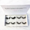 3d mink lashes box and 4 pairs Custom 25mm Eyelash package with 4 individual small box