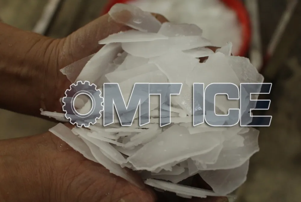 Dry Flake Ice 1tons/24h Salt Water Flake Ice Machine For Seafood Market