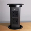CE certificate electric lifting socket smart kitchen desktop auto pop up hidden sockets