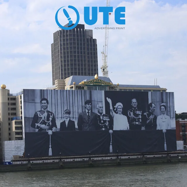 Large Custom Construction Mesh Banner Outdoor Printed Building