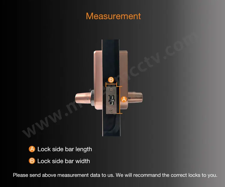 Smart Bedroom Door Lock Password Card Digital APP Bluetooth Unlock American Door Lock With American Standard Deadbolt