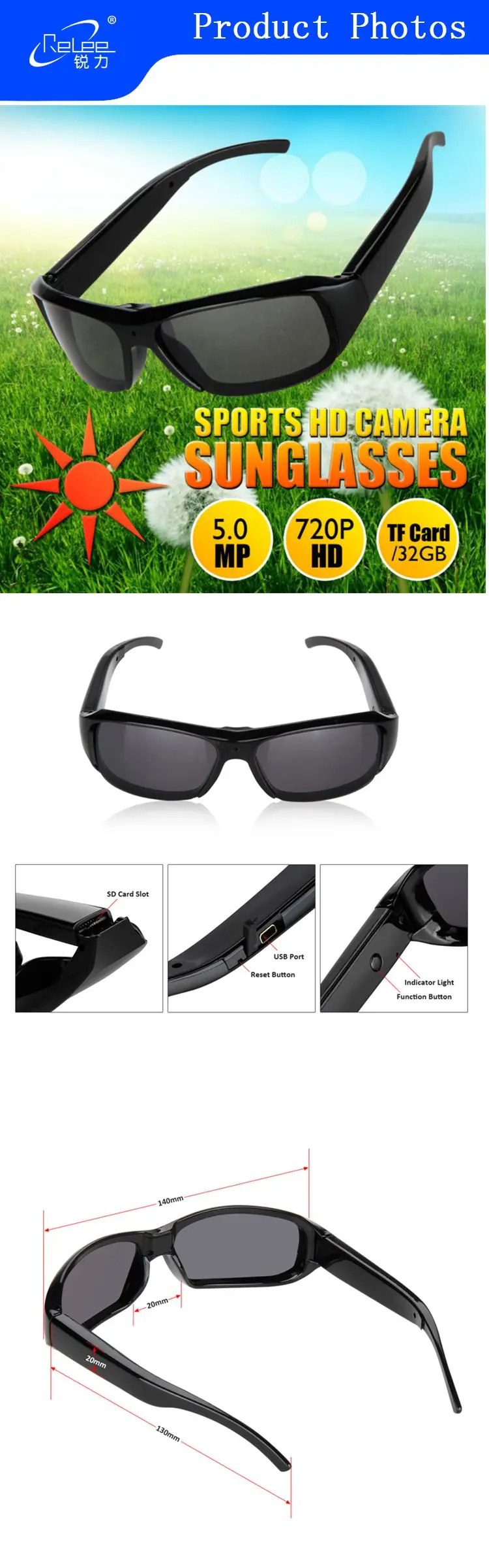 720p Hd Camera Eyewear User Manual Sun Glasses Digital Dvr Video