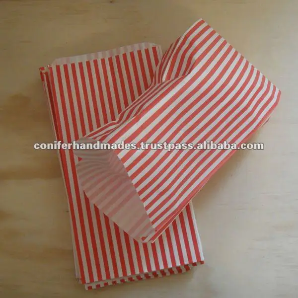 Bolsas de papel a rayas para pasteles, repostería dulces on m.alibaba.com