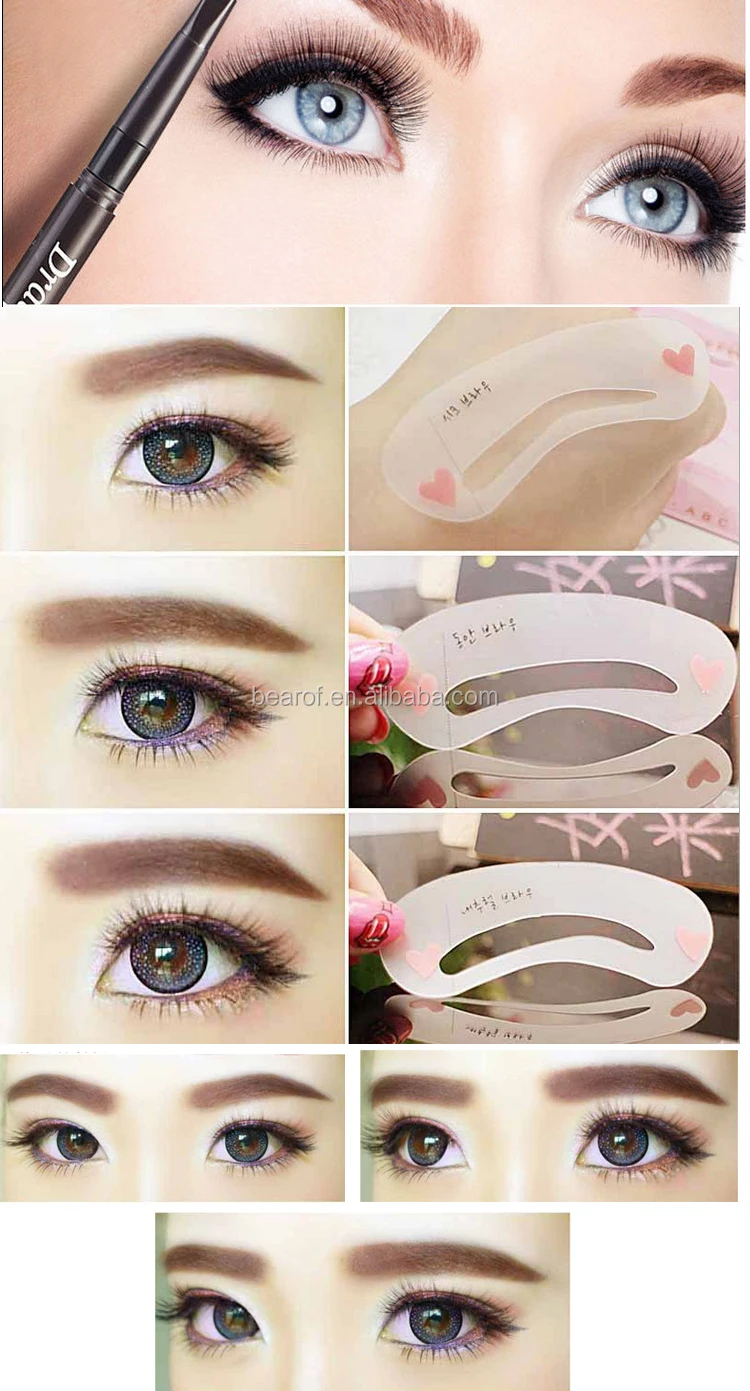 multicolor cartridge rotating eye brow pencil automatic eyebrow