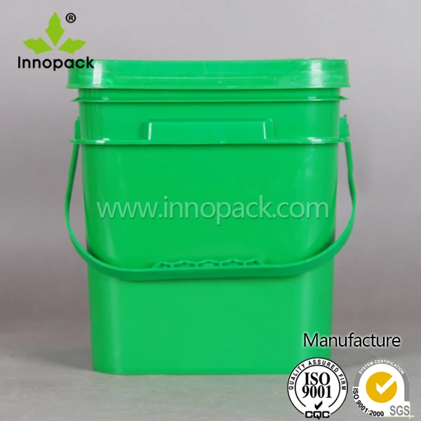Rectangle Plastic Bucket,8 Liter Pail,2 Gallon Food Grade Bucket With
