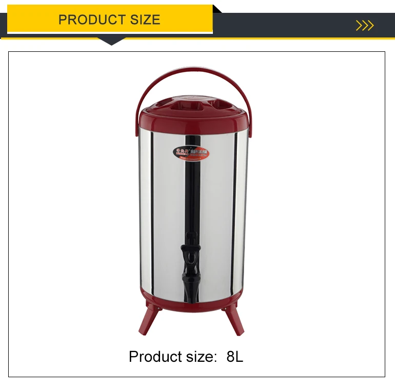 8l Insulation Barrel 304 Stainless Steel Milk Tea Bucket - Buy Milk Tea ...