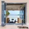 Aluminum horizontal sliding windows in double glazed sound proof design