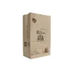 Custom Food Grade Brown Take Out Craft Kraft Paper Bag With Your Own Logo For Food Packaging