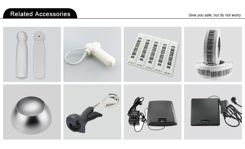 Retail Commodity EAS Security System Anti Theft Shop Alarm Shops Security Gate 58KHz EAS Sensor Device Antenna For Retail Store
