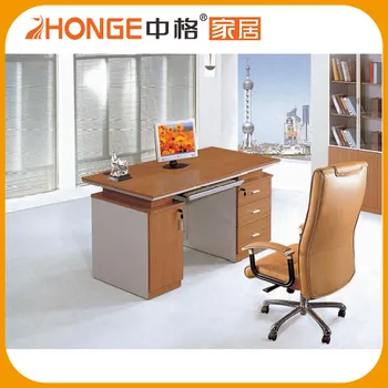 Simple Design Mdfstraight Lightweight Morden Office Desk With 3