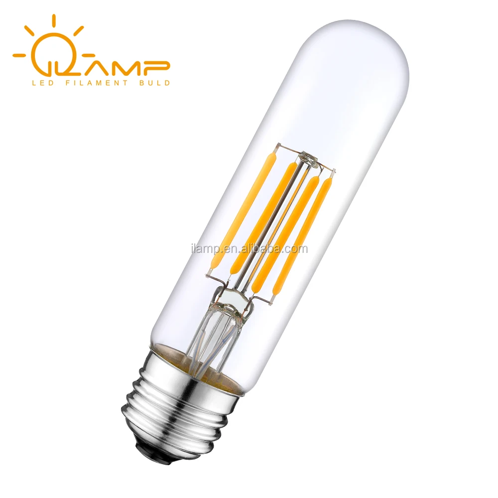 Dimmable E26 Medium Base Lamp 40 Watt Incandescent Bulb 4W Tubular LED Bulb Edison Style COB LED Filament Bulb T10