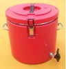 Plastic stroage container with taps