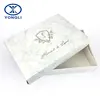 Custom logo luxury marble pattern clothing paper gift packaging box