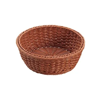 small rattan storage baskets