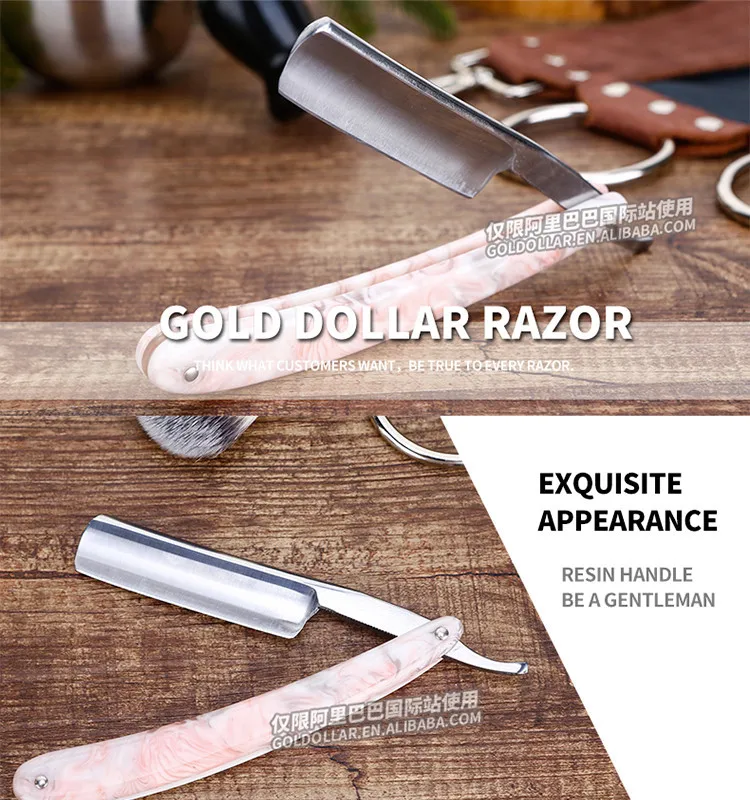 Cut Throat Shaving Straight Razor Carbon Steel Barber Sharpen Straight