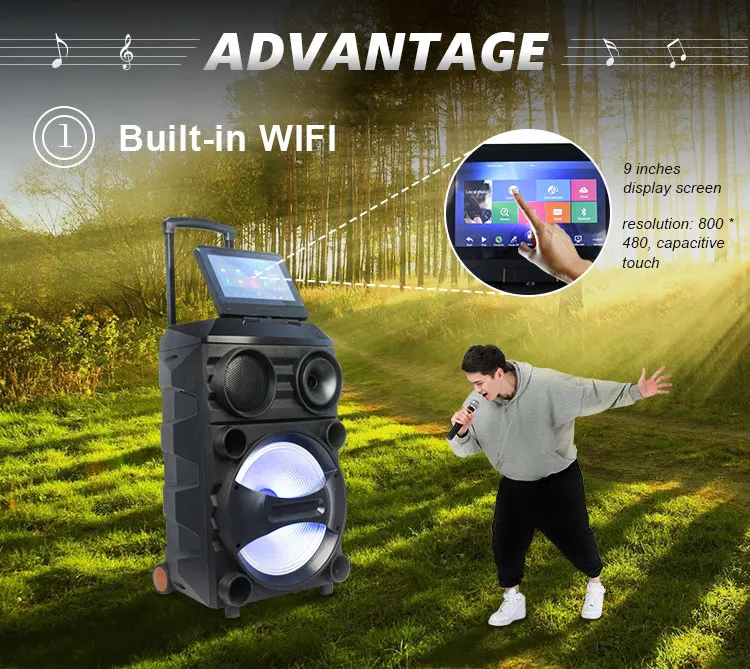 High Powerful Outdoor Dj Party Bass Speaker With Mic Buy Speaker With