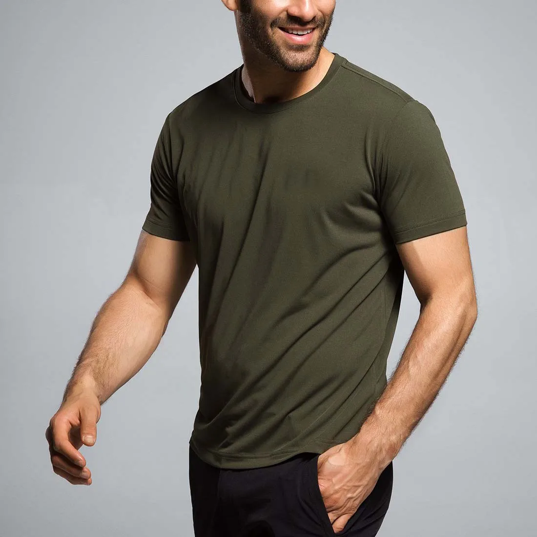 green tshirts men