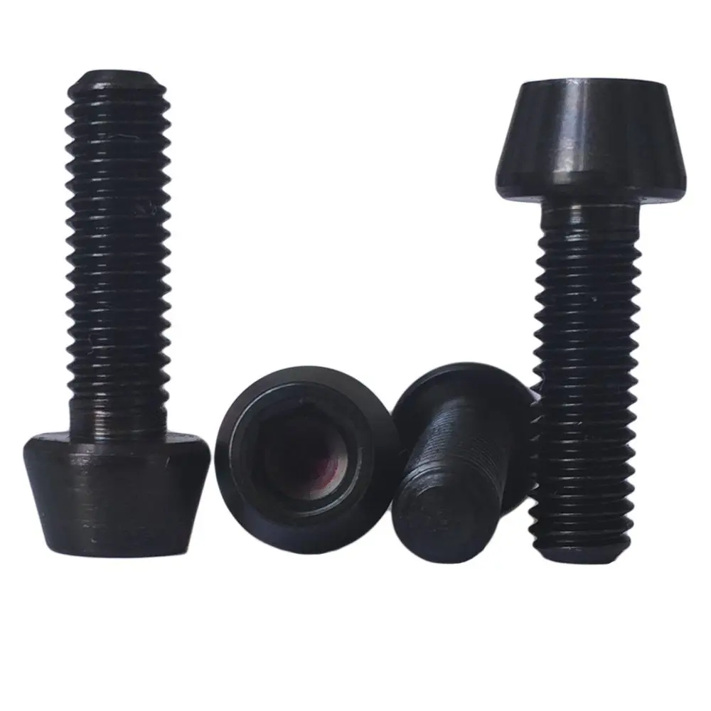 4pcs M6 x 70//80MM Titanium Flange Head Bolts Ti Screws